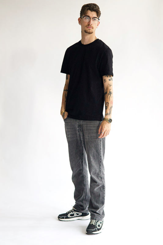 Soft Black Refined Fit Tee